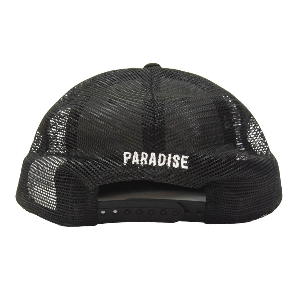 WACKO MARIA ワコマリア NEW ERA ニューエラ 26SS 26SS-WMA-CP04 × NEW ERA 59FIFTY TRUCKER CAP ロゴ刺繍 メッシュ キャップ 帽子 ブラック系 F【中古】