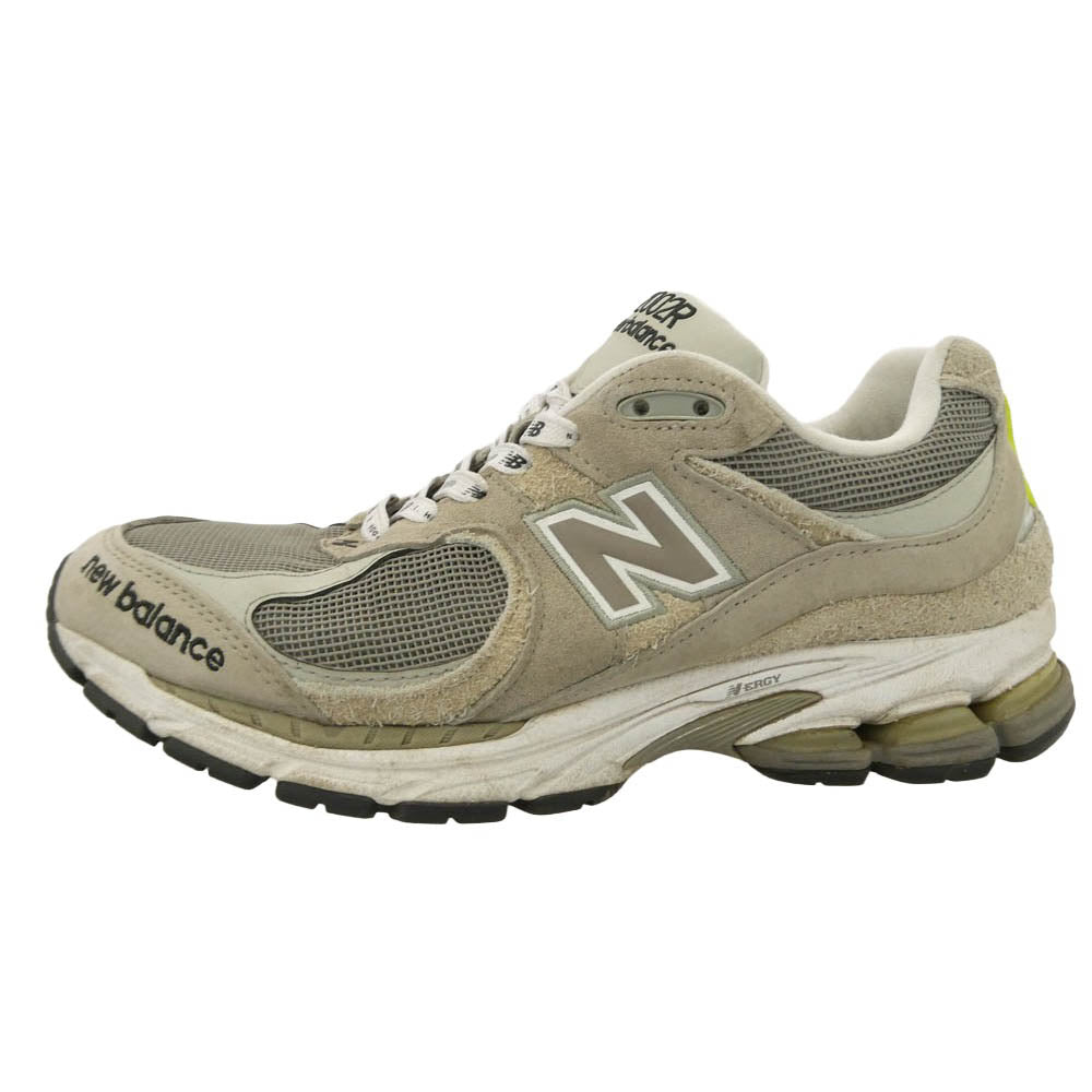 NEW BALANCE ニューバランス N.HOOLYWOOD エヌハリウッド ML2002RV x N.HOLLYWOOD エヌハリウッド × INVINCIBLE インビンシブル 2002R メッシュ スエード スニーカー グレー系 27cm【中古】