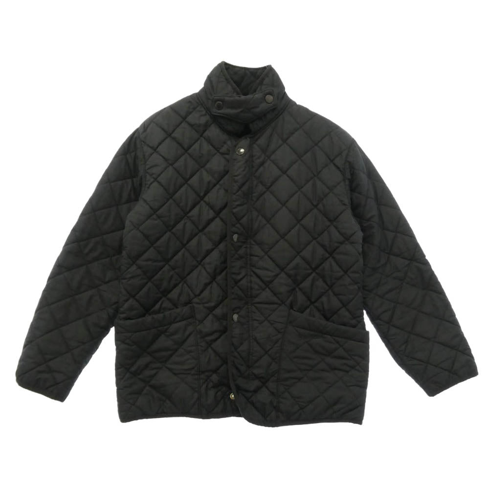 Barbour バブアー 英国製 裏地フリース キルティング ジャケット ブラック系【中古】