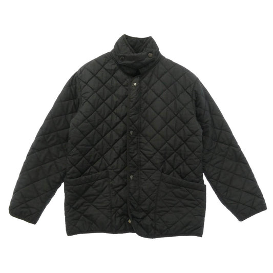 Barbour バブアー 英国製 裏地フリース キルティング ジャケット ブラック系【中古】