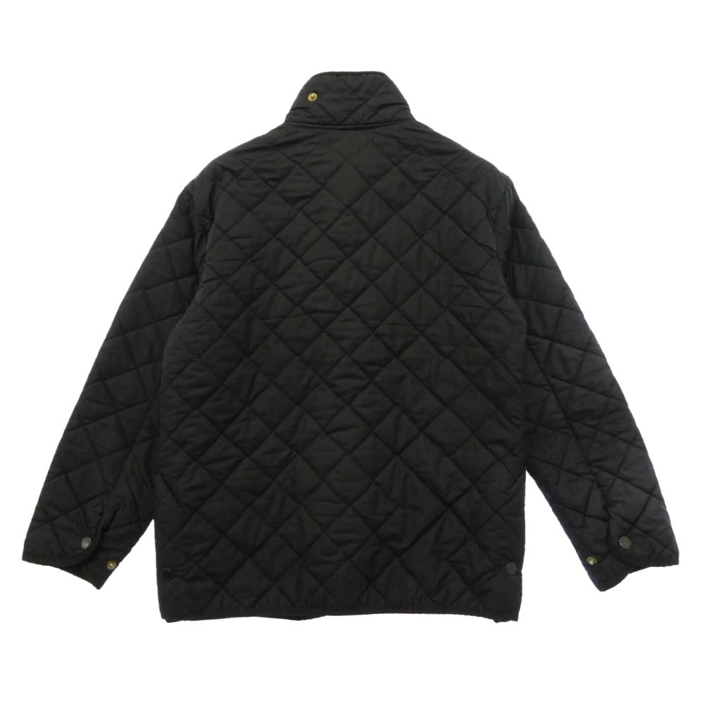 Barbour バブアー 英国製 裏地フリース キルティング ジャケット ブラック系【中古】