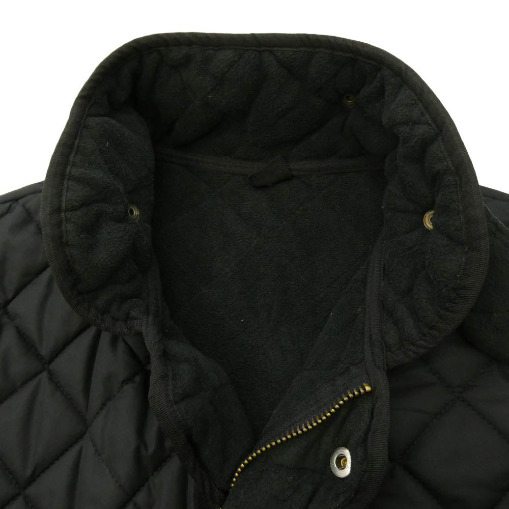 Barbour バブアー 英国製 裏地フリース キルティング ジャケット ブラック系【中古】