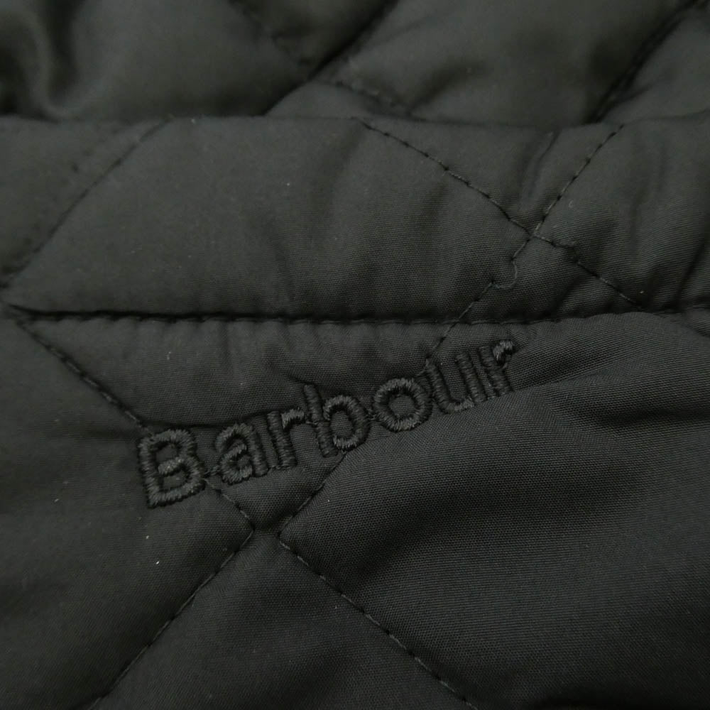 Barbour バブアー 英国製 裏地フリース キルティング ジャケット ブラック系【中古】