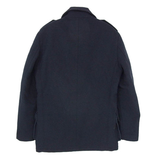 Barbour バブアー 15019 ウール エポレット付 Pコート ピーコート ネイビー系 38【中古】