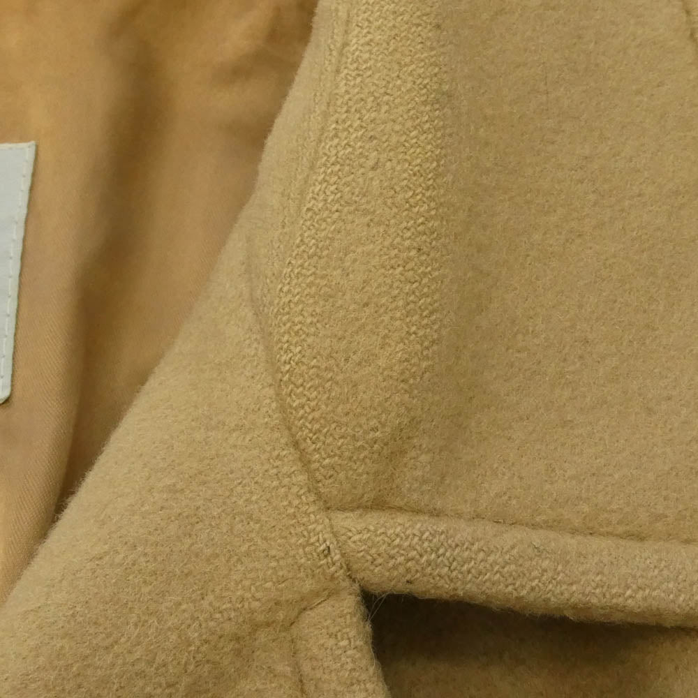 Aquascutum アクアスキュータム 英国製 比翼 ウール ロング コート ベージュ ライトブラウン系【中古】