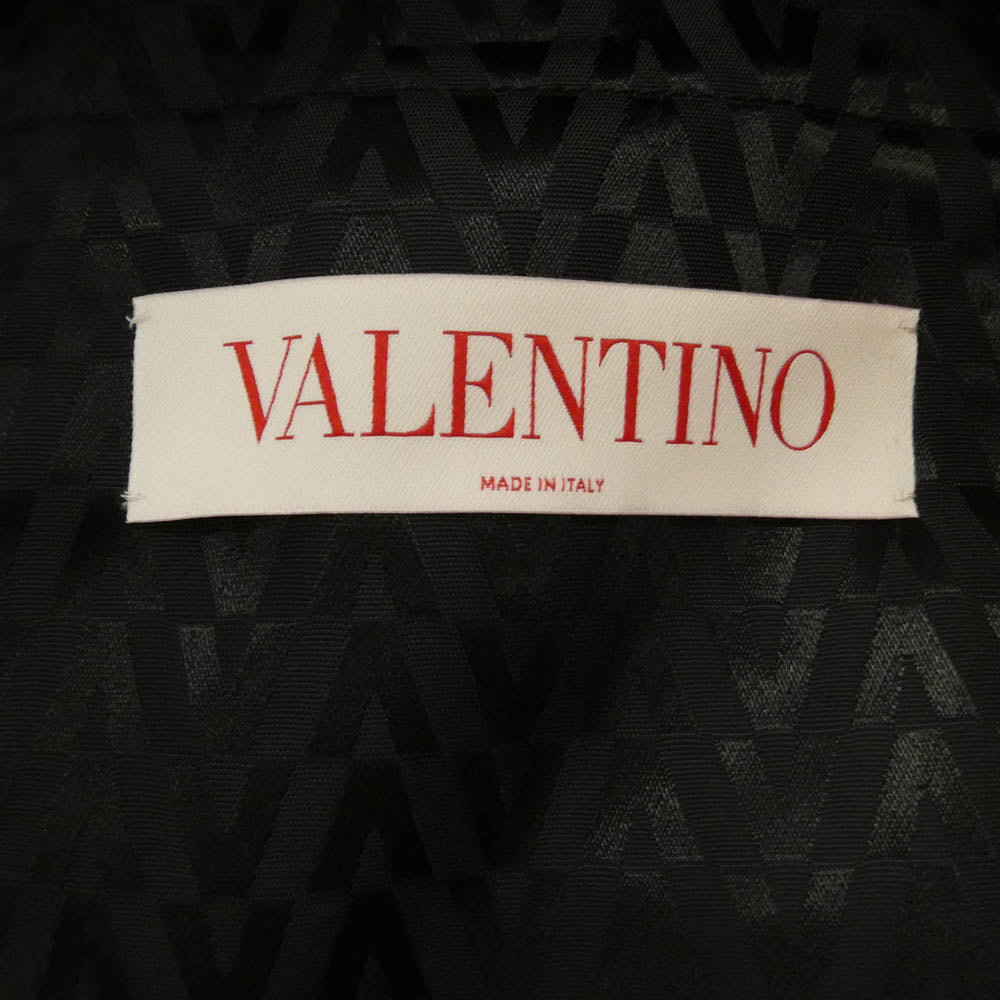 VALENTINO ヴァレンティノ 21AW 3V5CIH807HF Vロゴモノグラム ボンバージャケット ブルゾン ブラック系 50【中古】