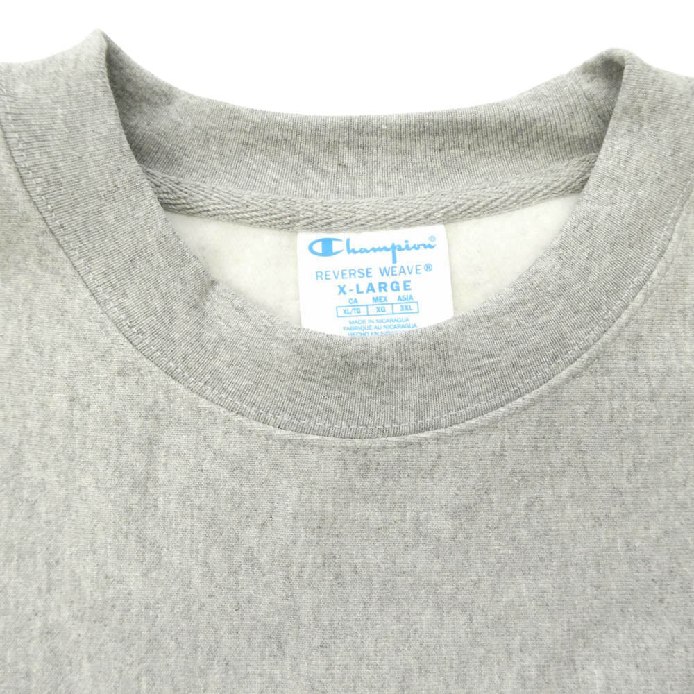 Champion チャンピオン LACMA Hand-Painted Sign Reverse Weave Sweatshirt 美術館 リバースウィーブ クルー スウェット グレー系 3XL【新古品】【未使用】【中古】