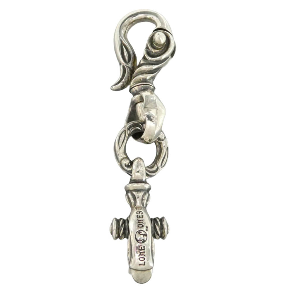 LONE ONES ロンワンズ SWAN CLIP(L) W/ CLASP(L) スワンクリップL ウィズ クラスプL キーリング キーチェーン シルバー系【極上美品】【中古】