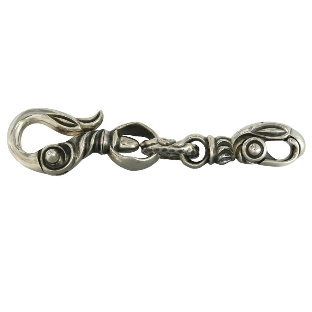 LONE ONES ロンワンズ SWAN CLIP(L) W/ CLASP(L) スワンクリップL ウィズ クラスプL キーリング キーチェーン シルバー系【極上美品】【中古】
