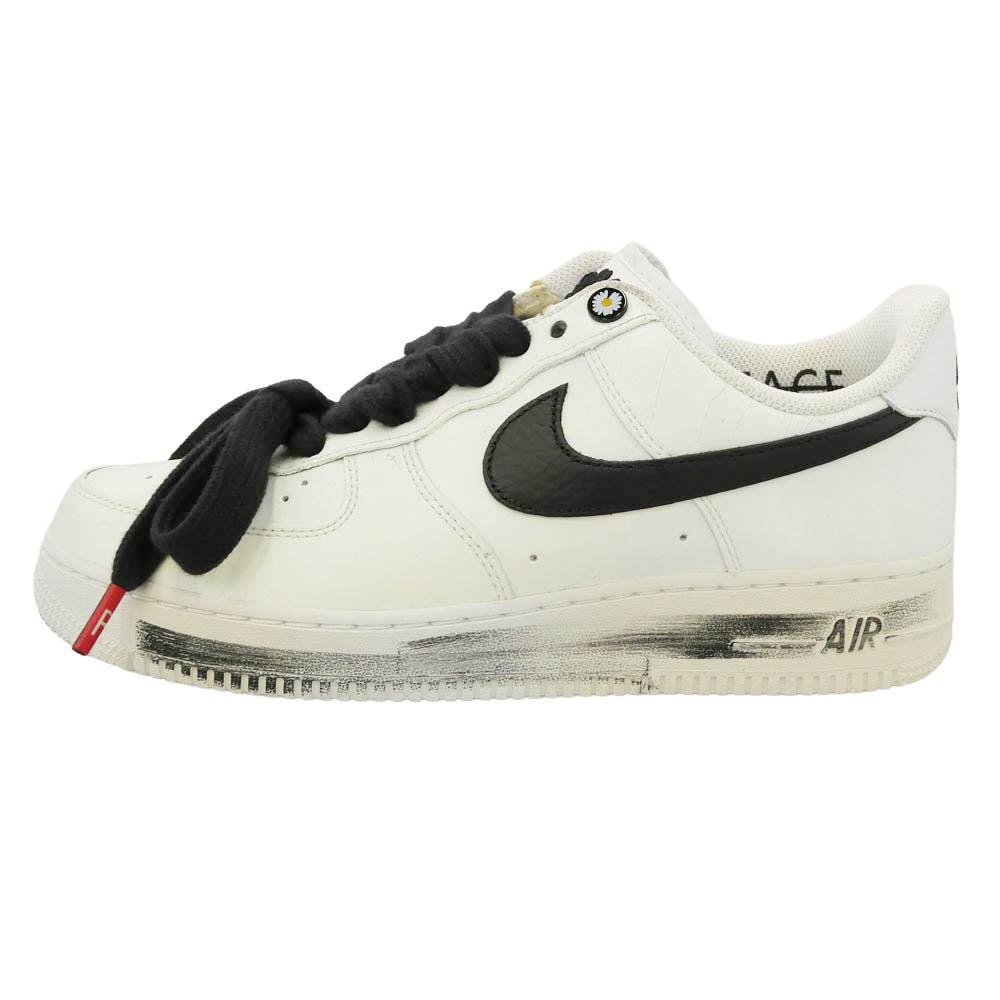 NIKE ナイキ DD3223-100 【フェイクバスターズ鑑定済】 PEACEMINUSONE Air Force 1 Low Para noise White Black G-DRAGON ピースマイナスワン エアフォース1 ロー パラノイズ ホワイト ブラック ジードラゴン ローカットスニーカー ホワイト系 27.5cm【美品】【中古】