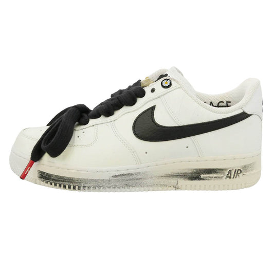 NIKE ナイキ DD3223-100 【フェイクバスターズ鑑定済】 PEACEMINUSONE Air Force 1 Low Para noise White Black G-DRAGON ピースマイナスワン エアフォース1 ロー パラノイズ ホワイト ブラック ジードラゴン ローカットスニーカー ホワイト系 27.5cm【美品】【中古】