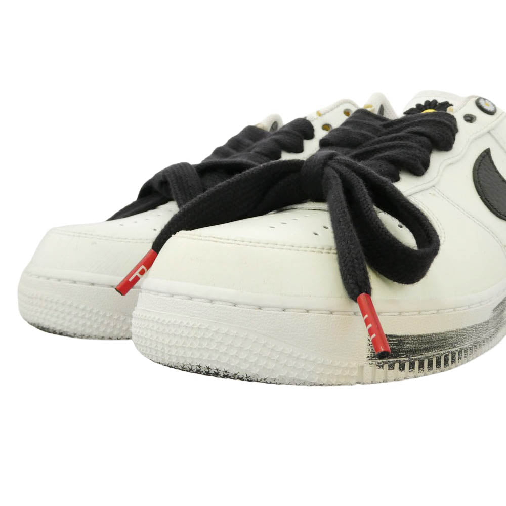 NIKE ナイキ DD3223-100 【フェイクバスターズ鑑定済】 PEACEMINUSONE Air Force 1 Low Para noise White Black G-DRAGON ピースマイナスワン エアフォース1 ロー パラノイズ ホワイト ブラック ジードラゴン ローカットスニーカー ホワイト系 27.5cm【美品】【中古】
