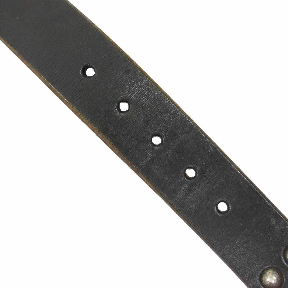 SUGAR CANE シュガーケーン レザー スタッズ ベルト ブラック系 36【中古】