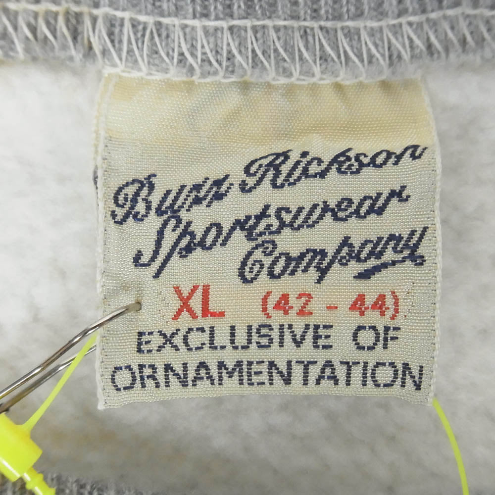 Buzz Rickson's バズリクソンズ BR65179 375th BOMB SQ スカル 裏起毛 スウェット トレーナー グレー系 113HGRY XL【極上美品】【中古】