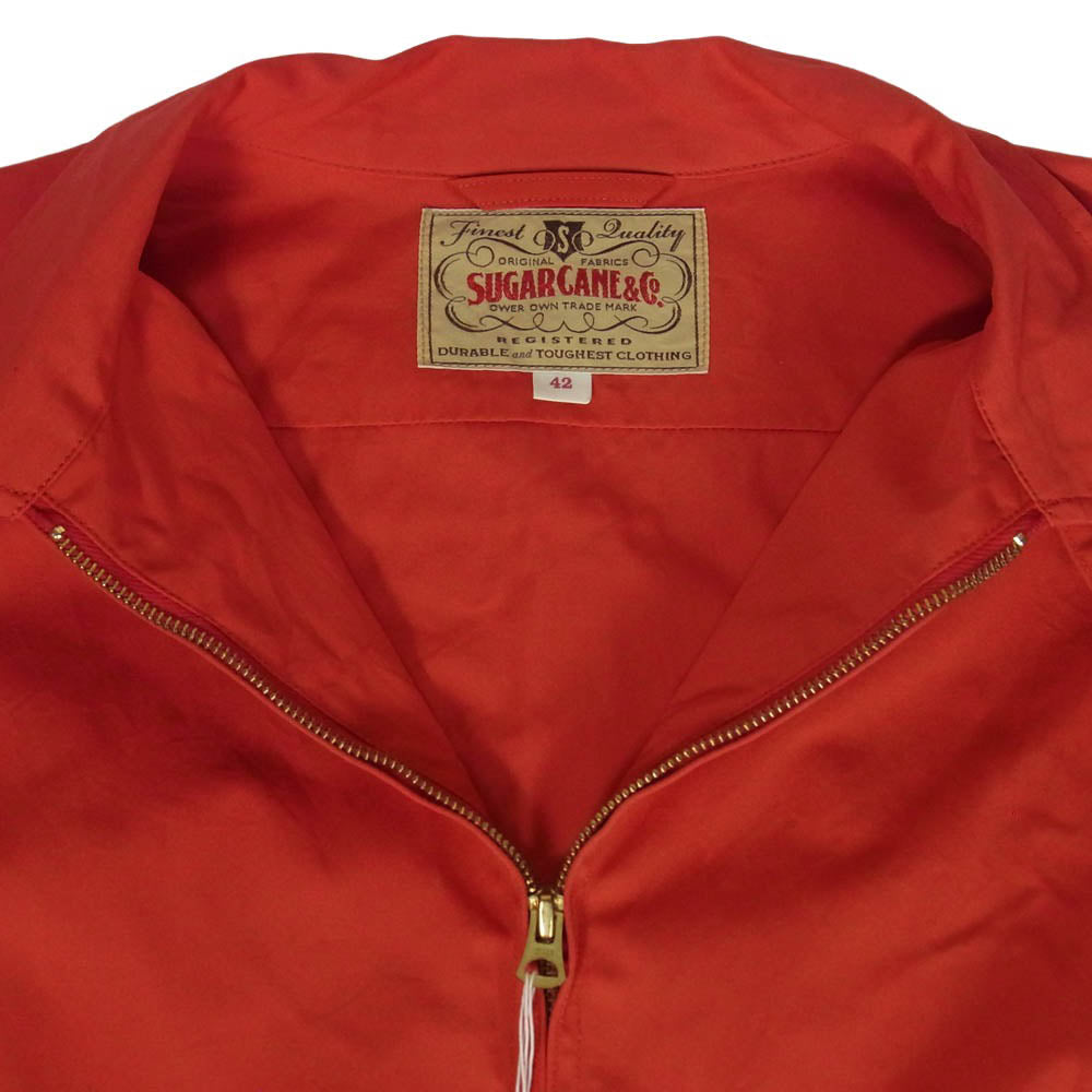 SUGAR CANE シュガーケーン SC14355 COTTON SPORTS JACKET コットン スポーツ ジャケット レッド系 42【極上美品】【中古】