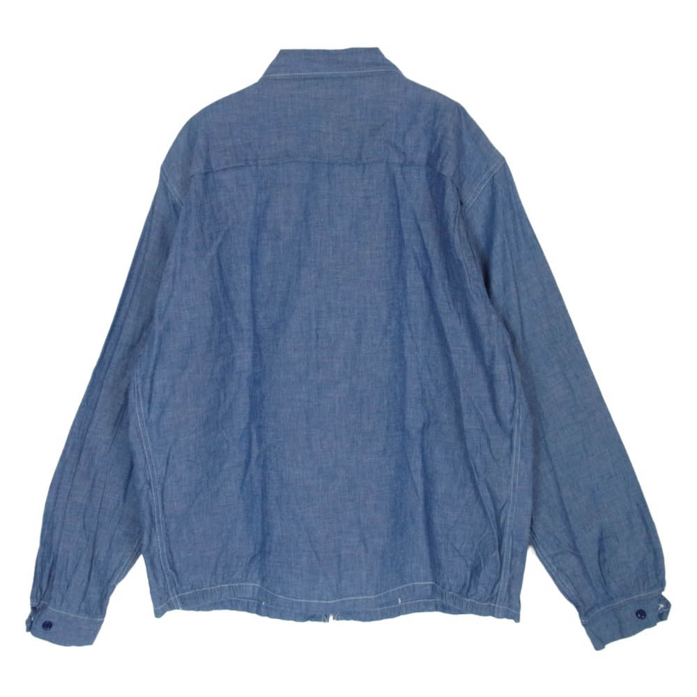 SUGAR CANE シュガーケーン SC14357 5oz. CHAMBRAY COTTON SPORTS JACKET 5オンス シャンブレー コットン スポーツ ジャケット インディゴブルー系 42【極上美品】【中古】