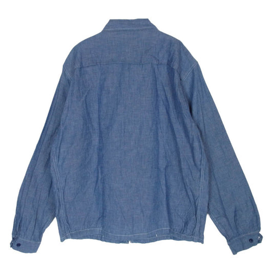 SUGAR CANE シュガーケーン SC14357 5oz. CHAMBRAY COTTON SPORTS JACKET 5オンス シャンブレー コットン スポーツ ジャケット インディゴブルー系 42【極上美品】【中古】