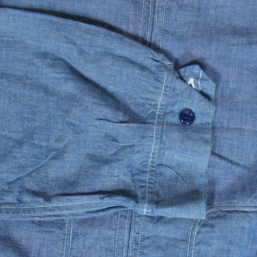 SUGAR CANE シュガーケーン SC14357 5oz. CHAMBRAY COTTON SPORTS JACKET 5オンス シャンブレー コットン スポーツ ジャケット インディゴブルー系 42【極上美品】【中古】