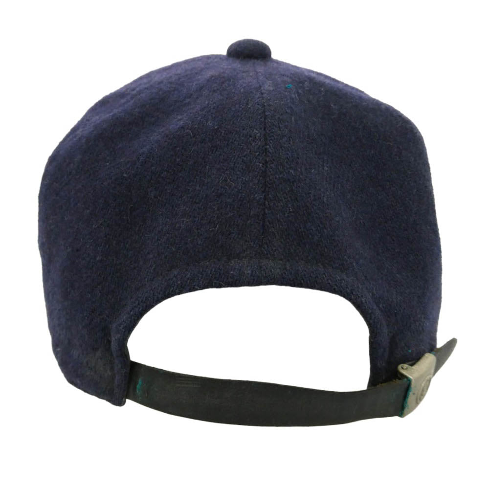 GOODENOUGH グッドイナフ 90's Archive GE WOOL CAP GE アーカイブ フェルト ワッペン ウール キャップ 長ツバ ネイビー系【中古】
