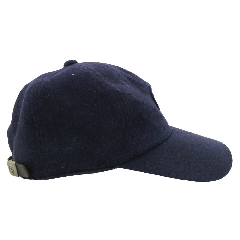 GOODENOUGH グッドイナフ 90's Archive GE WOOL CAP GE アーカイブ フェルト ワッペン ウール キャップ 長ツバ ネイビー系【中古】