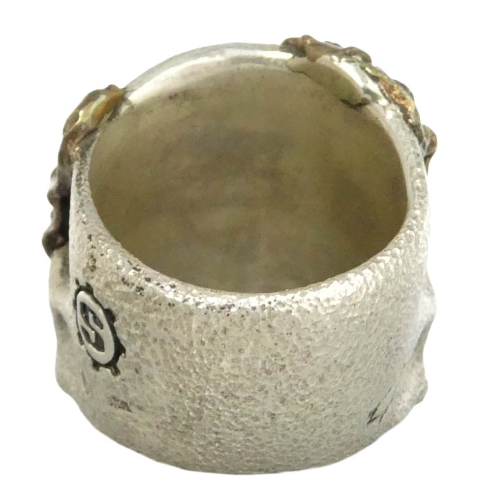STARLIN GEAR スターリンギア str002ns-cus-s000120943 ギャラ付 カスタム ニューパンチャースリックスターリング w/ フラッグフェイス / コパー アメリカンフラッグ / テクスチャー シルバー系 ブロンズ系 21.5号【美品】【中古】