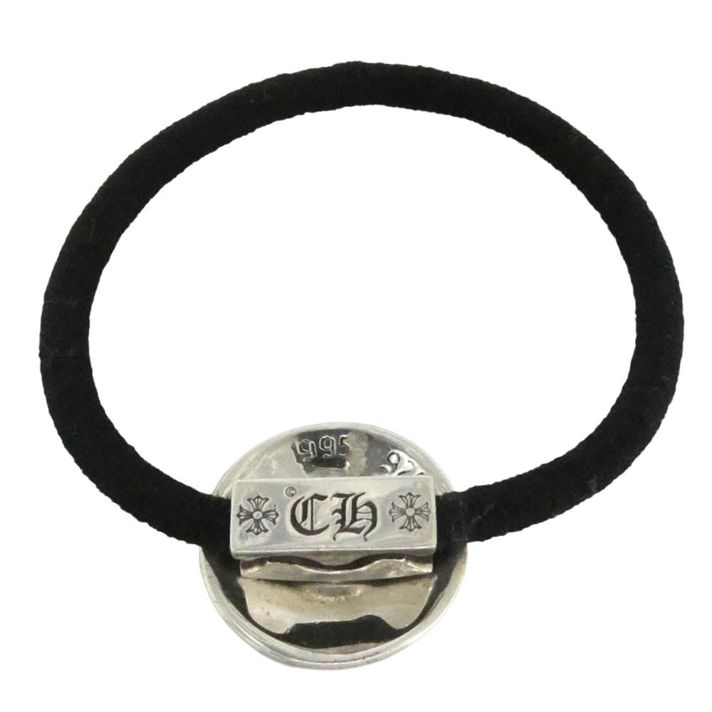 CHROME HEARTS クロムハーツ（原本無） HAIRBAND クロスボールボタン ヘアゴム コンチョ シルバー系【中古】