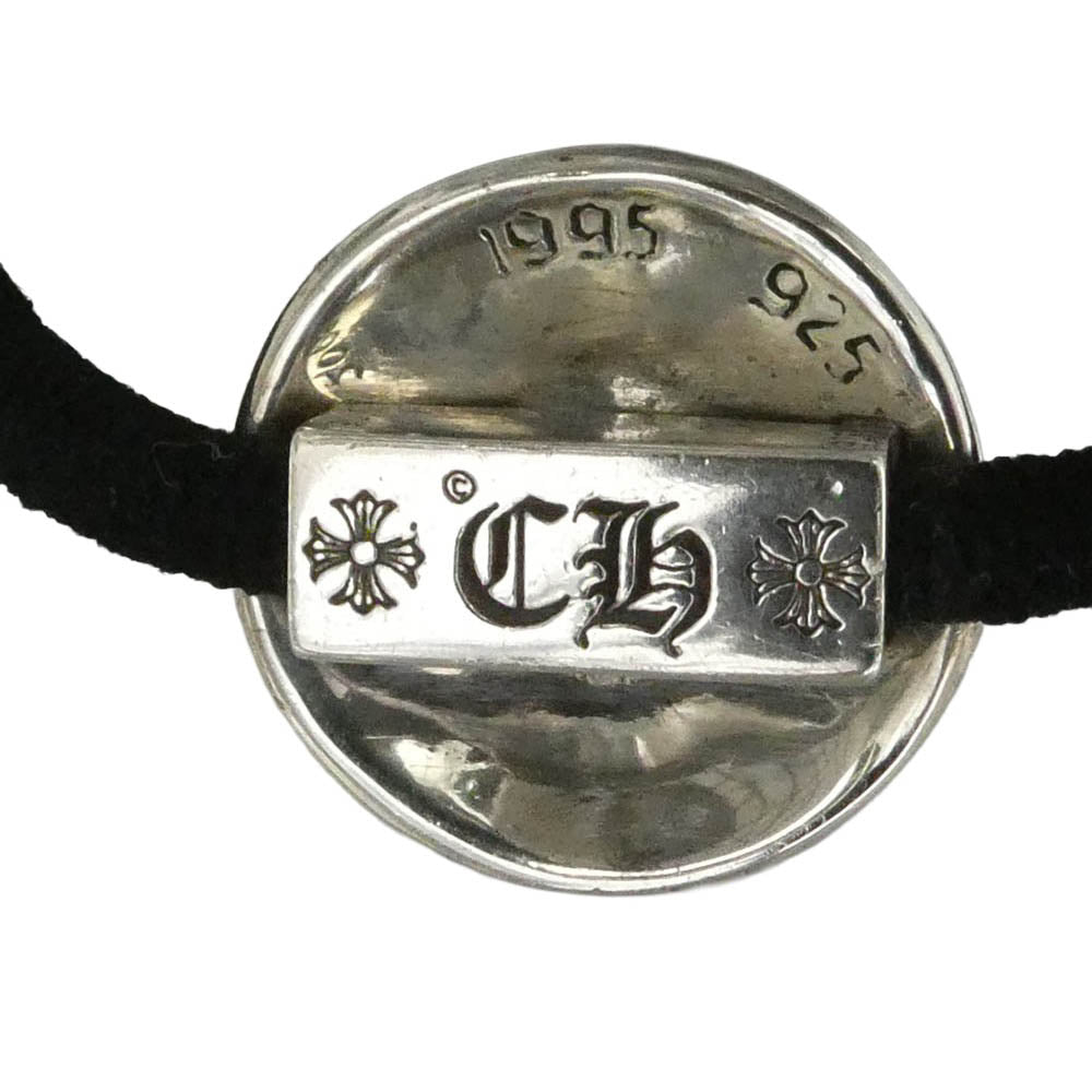 CHROME HEARTS クロムハーツ（原本無） HAIRBAND クロスボールボタン ヘアゴム コンチョ シルバー系【中古】