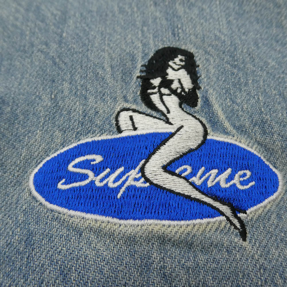 Supreme シュプリーム 26SS Quilted Lined Denim Snap Shirt キルテッド ラインド デニムスナップシャツ キルティング デニム ジャケット ライトブルー系 S【中古】