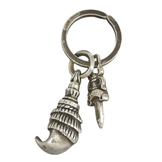CHROME HEARTS クロムハーツ（原本無） CRAW #5DAGGER クロウチャーム ＃5ダガー キーチェーン シルバー系【中古】