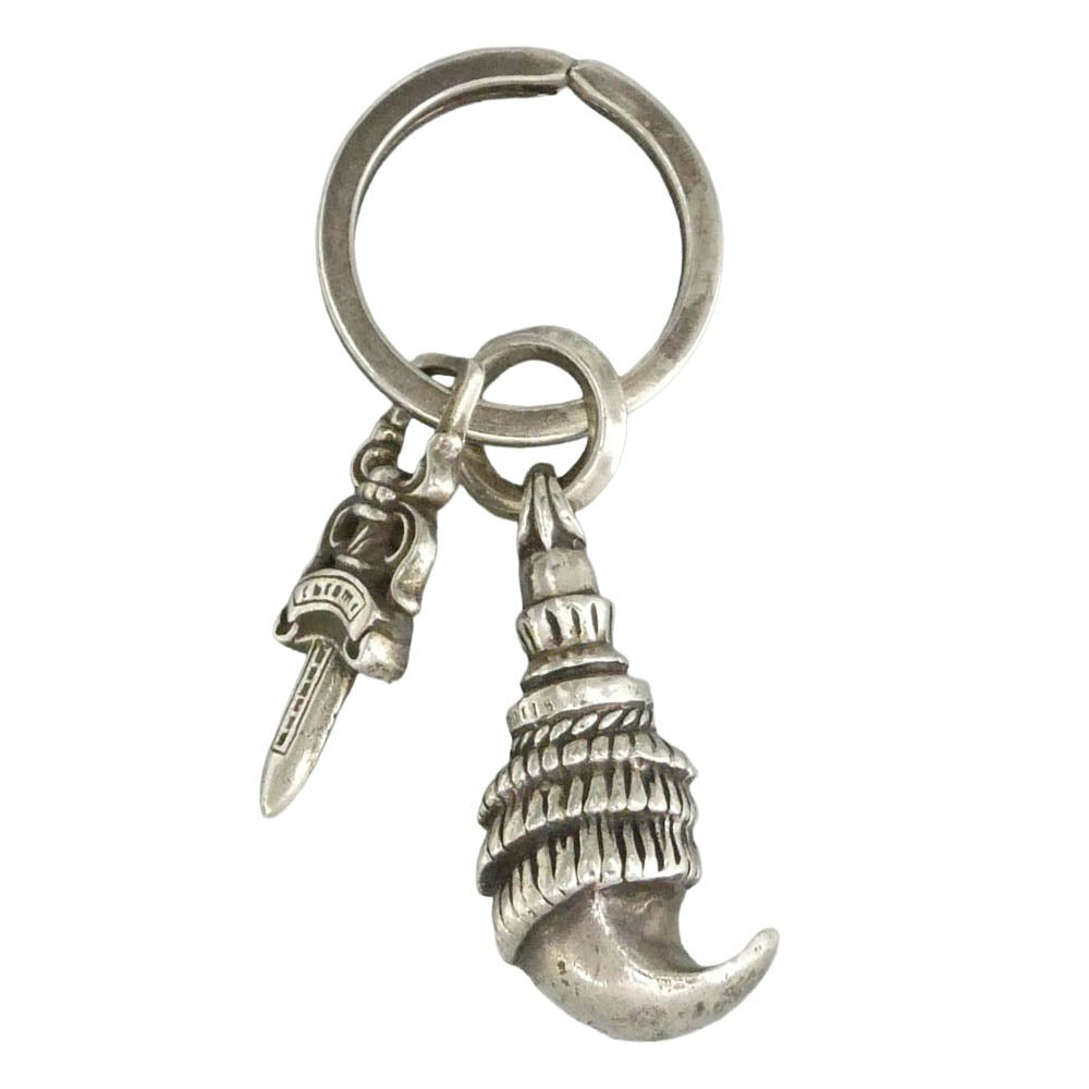 CHROME HEARTS クロムハーツ（原本無） CRAW #5DAGGER クロウチャーム ＃5ダガー キーチェーン シルバー系【中古】