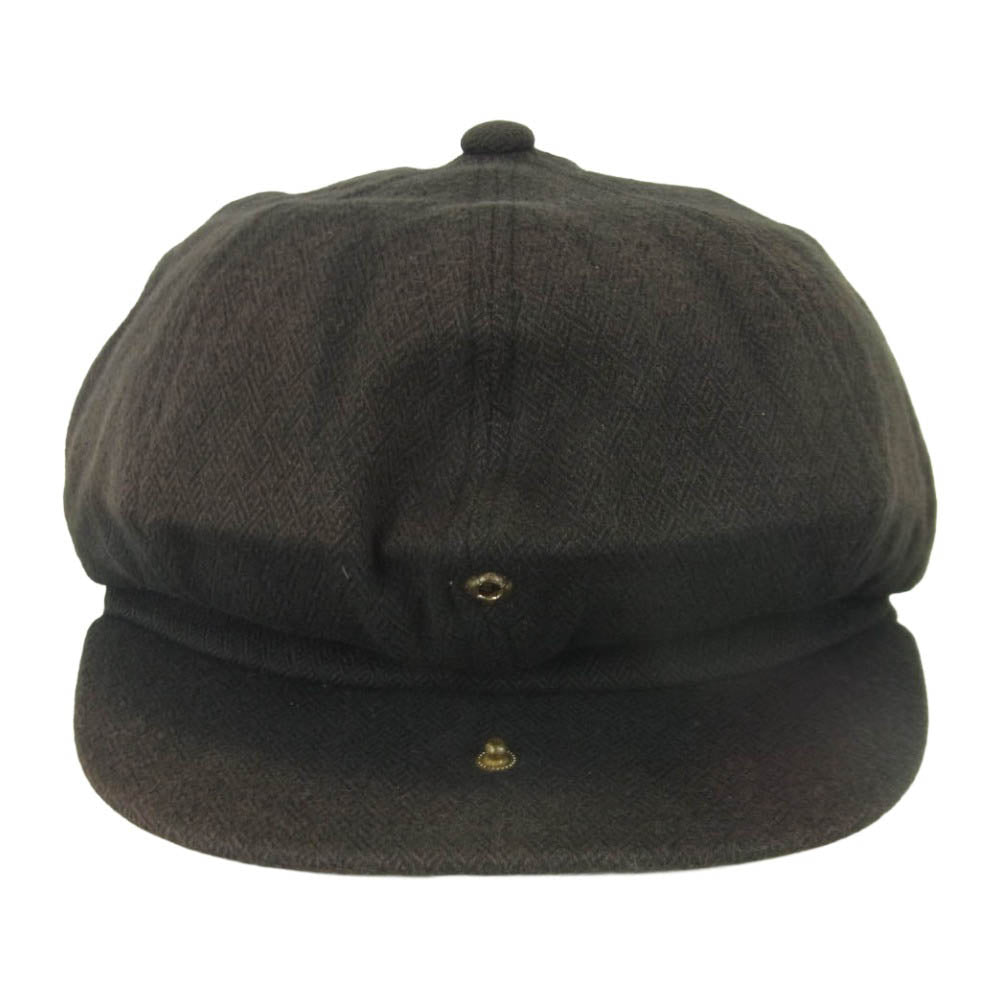オールドジョー 12SS 12S/S-DQ コットン リネン キャスケット 帽子 ハット 日本製 ダークブラウン系 36【中古】