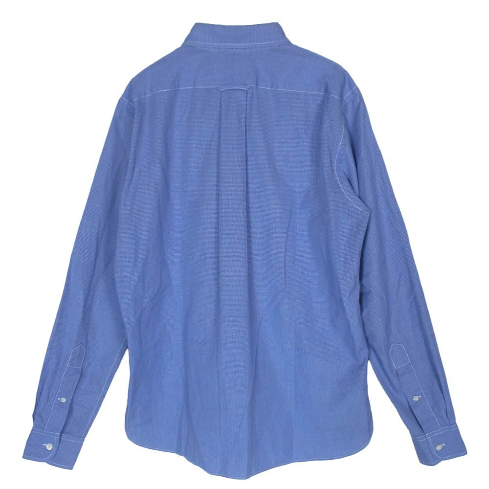 COMME des GARCONS HOMME コムデギャルソンオム 12AW HJ-B007 チェック 綿ブロード 長袖 シャツ ライトブルー系 S【中古】
