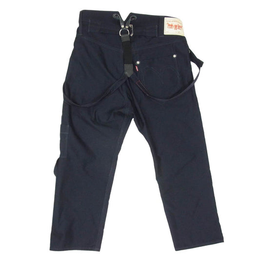 JUNYA WATANABE COMME des GARCONS MAN ジュンヤワタナベコムデギャルソンマン 21SS WG-P207 × Levi's リーバイス モールスキン サスペンダー オーバーオール パンツ ブラック系 S【美品】【中古】