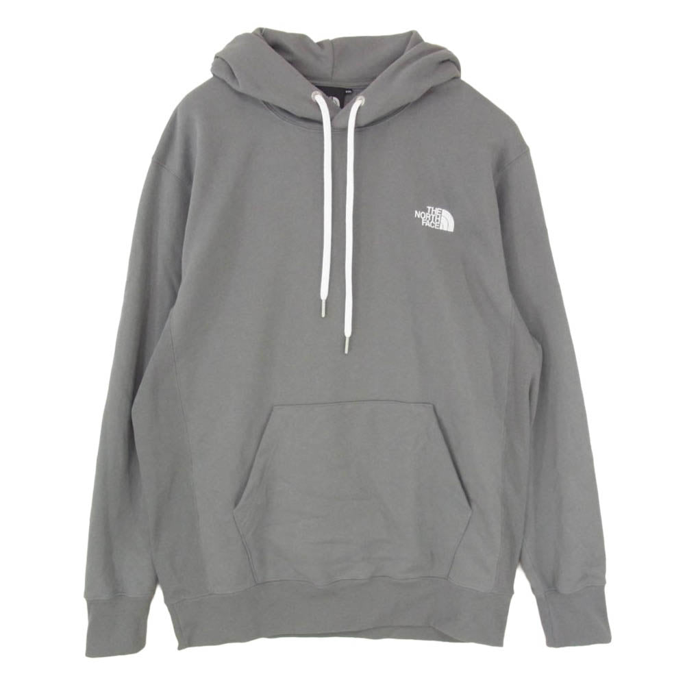 THE NORTH FACE ノースフェイス NT12333 SQUARE LOGO HOODIE スクエア ロゴ フーディー パーカー グレー系 XXL【中古】