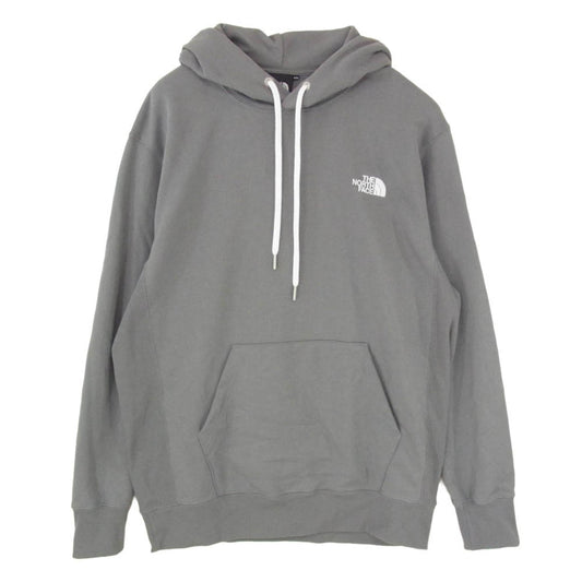 THE NORTH FACE ノースフェイス NT12333 SQUARE LOGO HOODIE スクエア ロゴ フーディー パーカー グレー系 XXL【中古】
