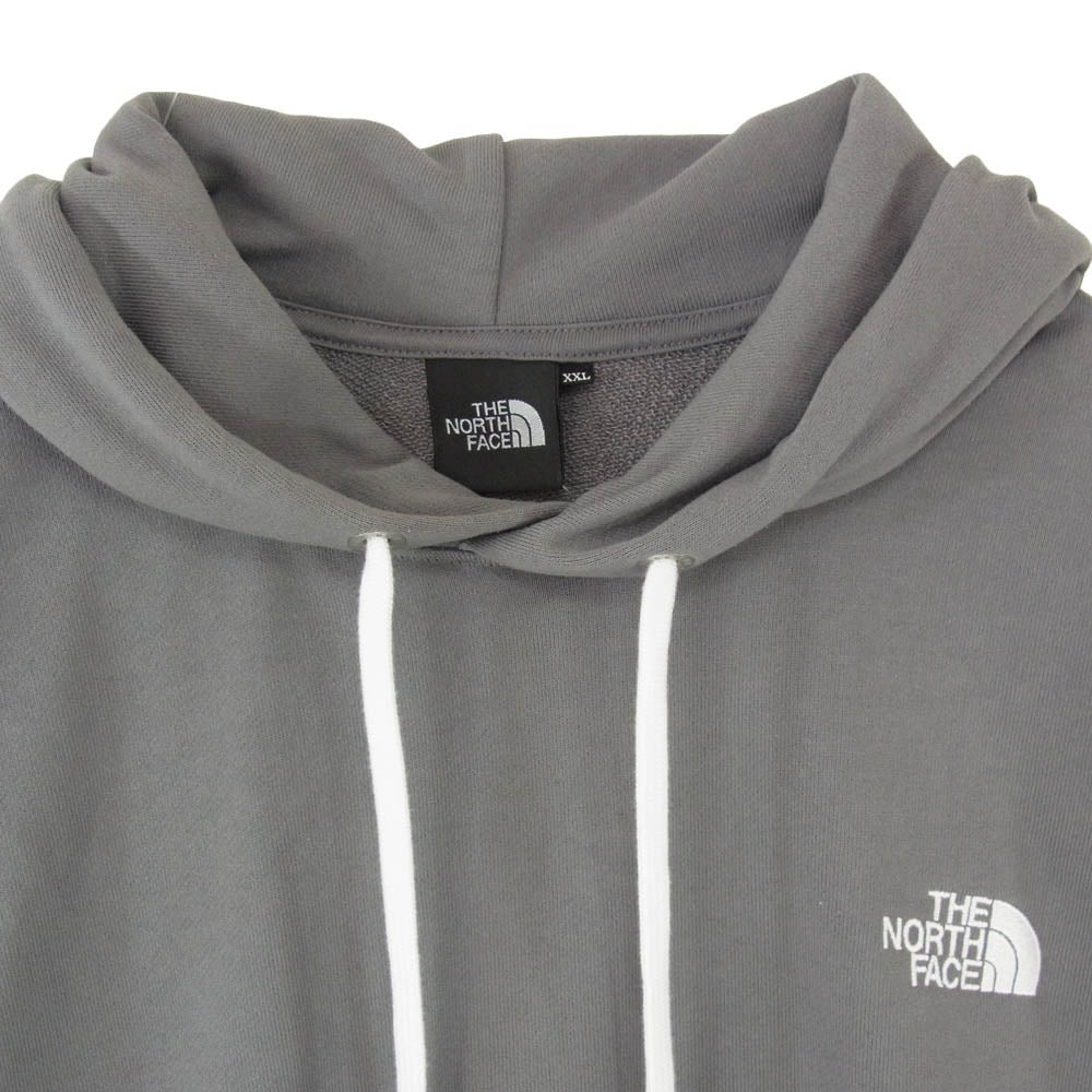 THE NORTH FACE ノースフェイス NT12333 SQUARE LOGO HOODIE スクエア ロゴ フーディー パーカー グレー系 XXL【中古】