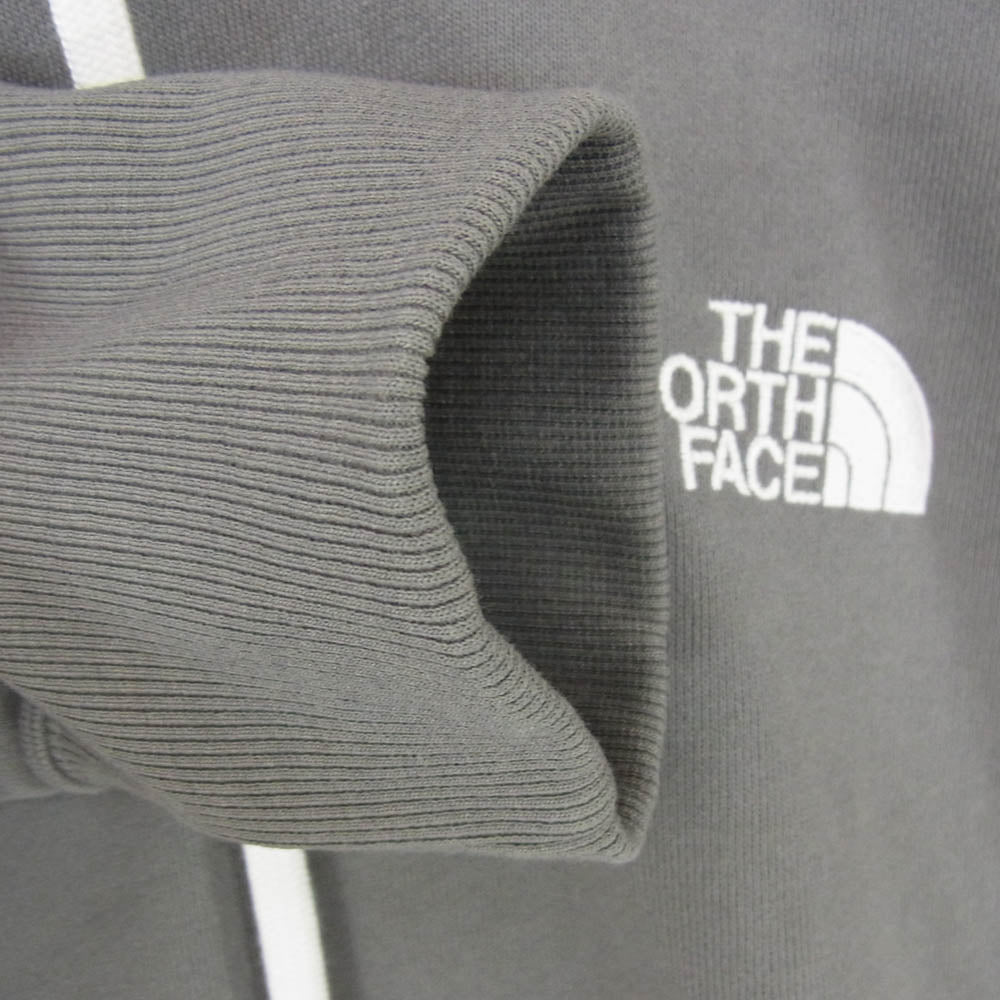 THE NORTH FACE ノースフェイス NT12333 SQUARE LOGO HOODIE スクエア ロゴ フーディー パーカー グレー系 XXL【中古】