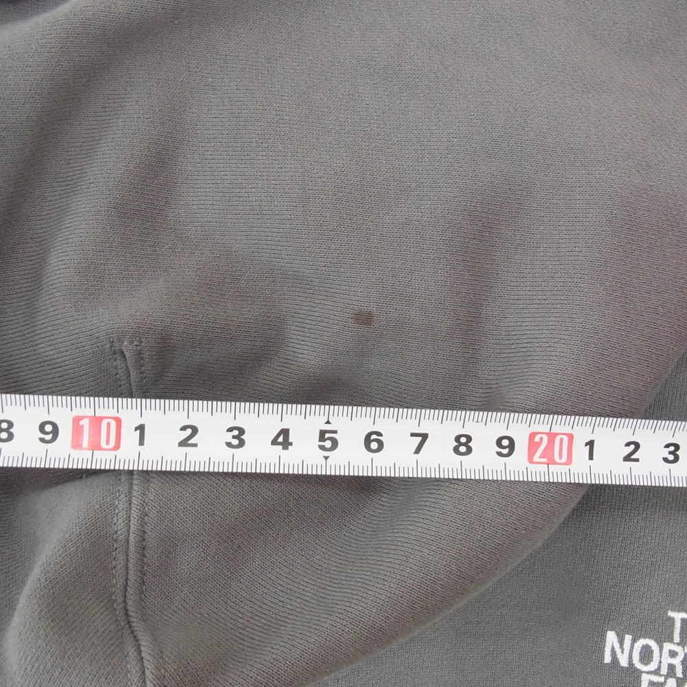 THE NORTH FACE ノースフェイス NT12333 SQUARE LOGO HOODIE スクエア ロゴ フーディー パーカー グレー系 XXL【中古】