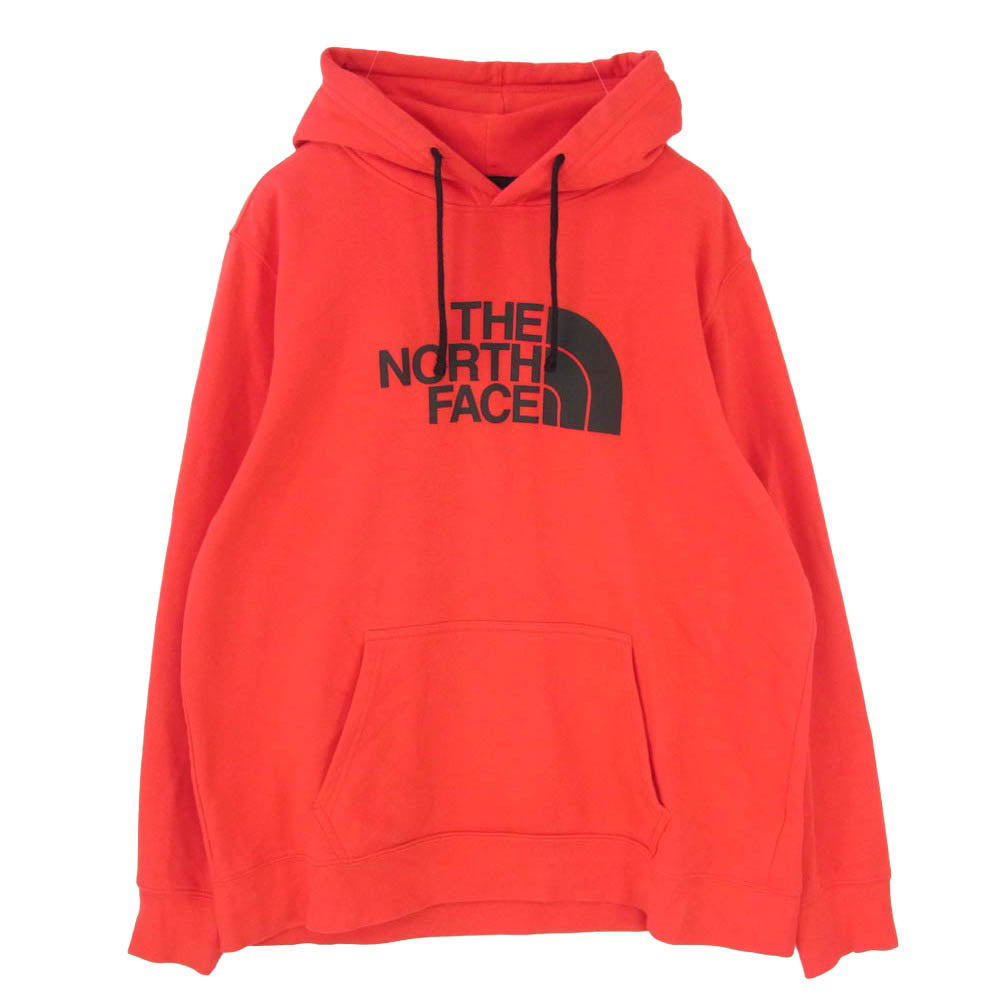 THE NORTH FACE ノースフェイス HALF DOME PO HDY ハーフドーム プルオーバー フーディ パーカー レッド系 XL【中古】