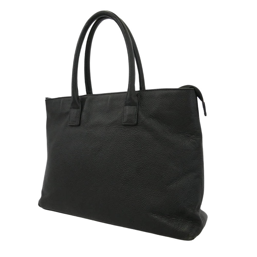 ハッシュタグ レザー ビジネス トートバッグ ブラック系【中古】