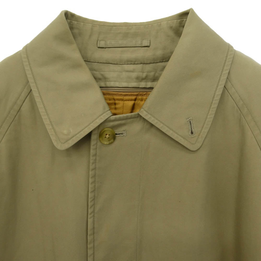 BURBERRY バーバリー BBB55-940-72 Burberrys オールド ライナー付き プローサム ステンカラーコート イニシャル入 カーキ系 160【中古】