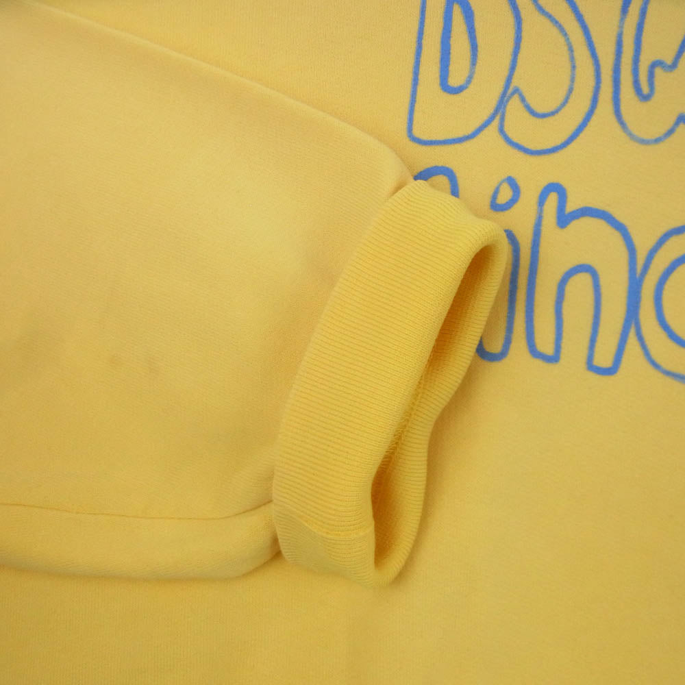 DSQUARED2 ディースクエアード 24AW S74GU0735 Muscle Hoodie マッスル フーディー フロントプリント パーカー イエロー系 L【中古】