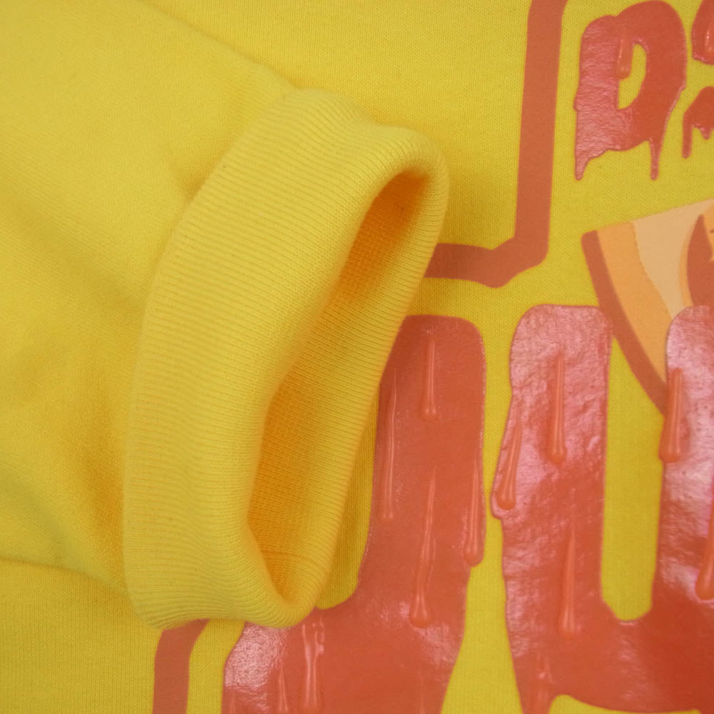 DSQUARED2 ディースクエアード 20AW S74GU0779 Sweatshirts スウェットシャツ フロントプリント コットン フーディー パーカー イエロー系 L【中古】