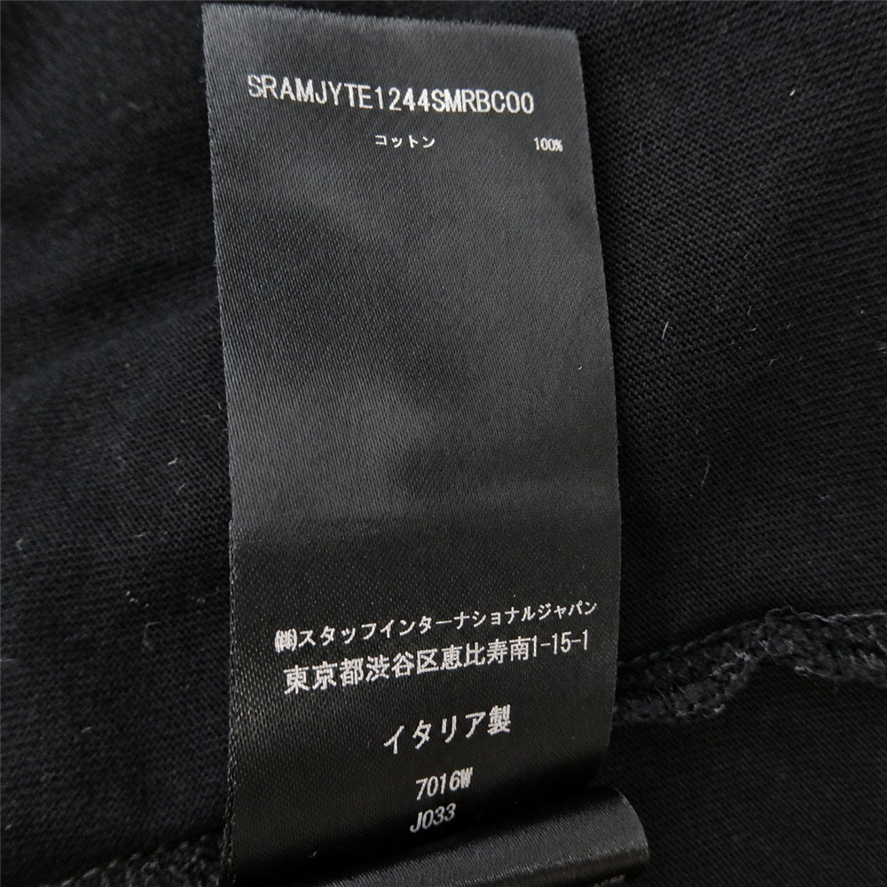 AMIRI アミリ SRAMJYTE1244 Neon Lights Oversize Graphic T Shirt 刺? ロゴ プリント Tシャツ 半袖 カットソー ブラック系 M【中古】