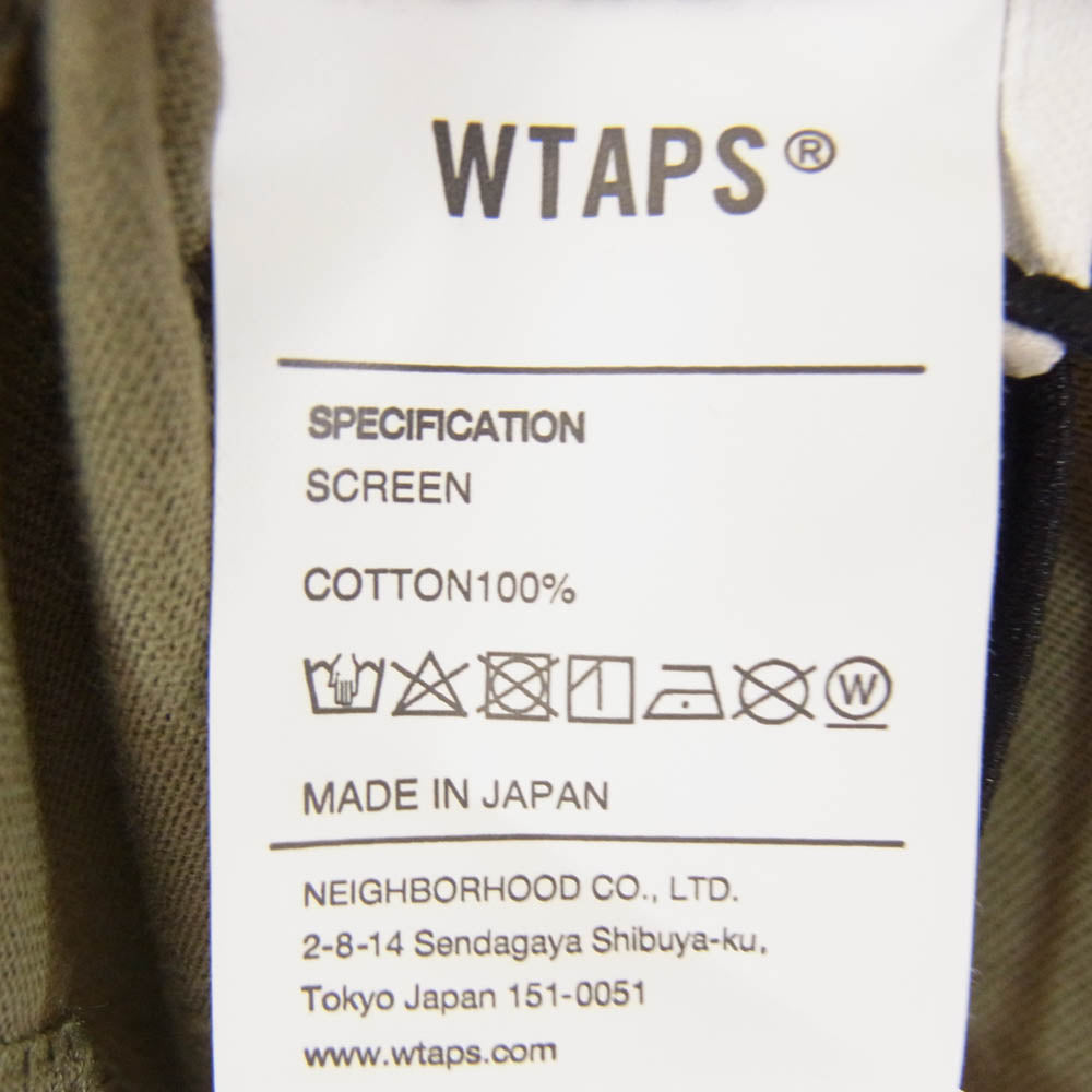 WTAPS ダブルタップス 21SS 211PCDT-ST10S MOON & STAR SS TEE ロゴ プリント 半袖 Tシャツ カーキ系 X05【新古品】【未使用】【中古】
