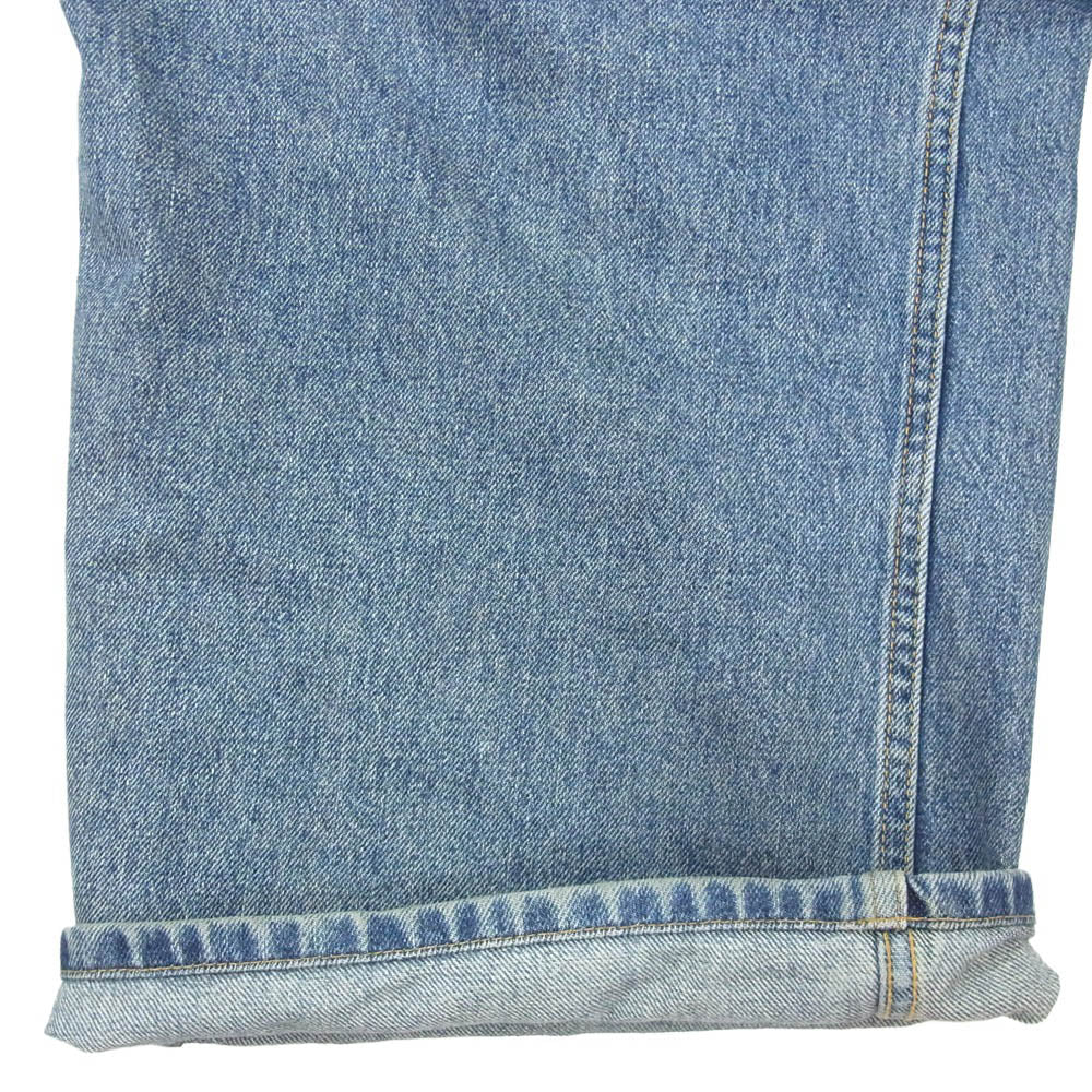ジョンローレンスサリバン 24AW 2B004-0324-35 WASHED DENIM TUCKED WIDE PANTS ウォッシュド加工 ワイド デニム パンツ インディゴブルー系 46【中古】