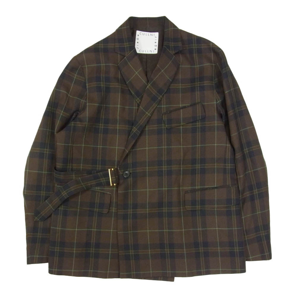 クルニ Jieda ジエダ 111553064 × Jieda TIELOCKEN JACKET CHECK STUDIOUS別注 ジエダ チェック テーラード タイロッケン ジャケット ブラウン系 M【中古】