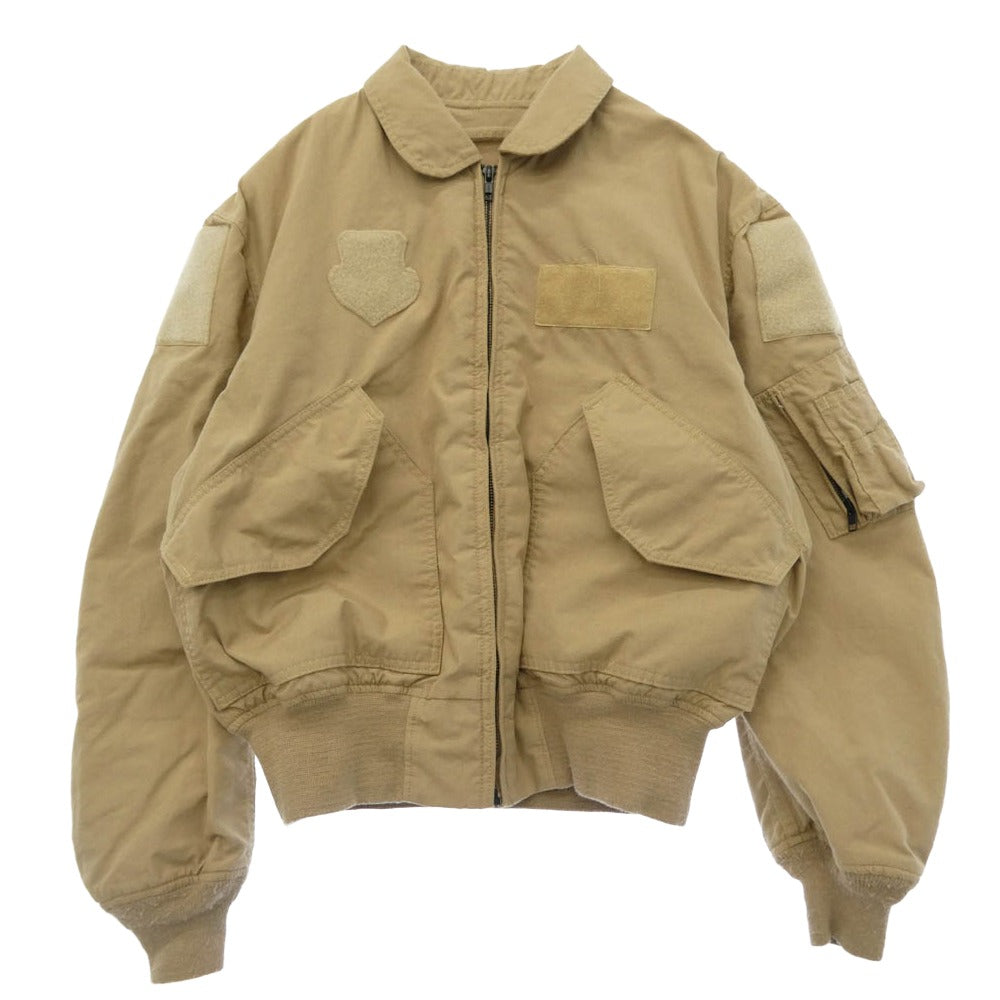 米軍 8415-010-010-1914 USA製 Cockpit社 CWU-36 FLYERS men's LT WEIGHT フライトジャケット ベージュ系 L【中古】