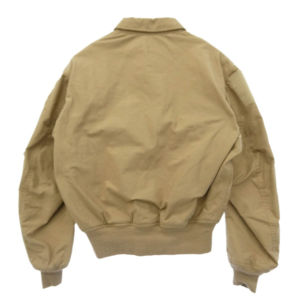 米軍 8415-010-010-1914 USA製 Cockpit社 CWU-36 FLYERS men's LT WEIGHT フライトジャケット ベージュ系 L【中古】