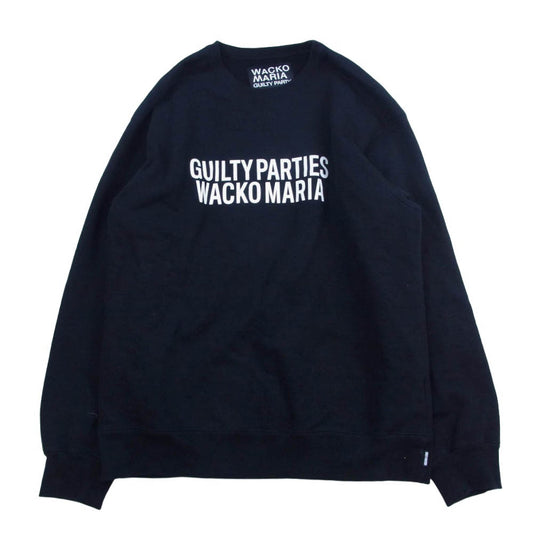 WACKO MARIA ワコマリア GUILTY PARTIES ロゴ スウェット トレーナー ブラック系 L【中古】